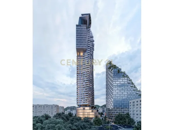 Tirane, shes apartament 1+1 Kati 21, 102 m² 244.104 € (Rruga Dritan Hoxha)