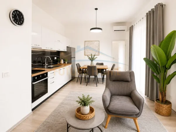 Tirane, jepet me qera apartament 1+1 Kati 6, 700 m² 550 € (Kompleksi Mangalem, Alidemi)