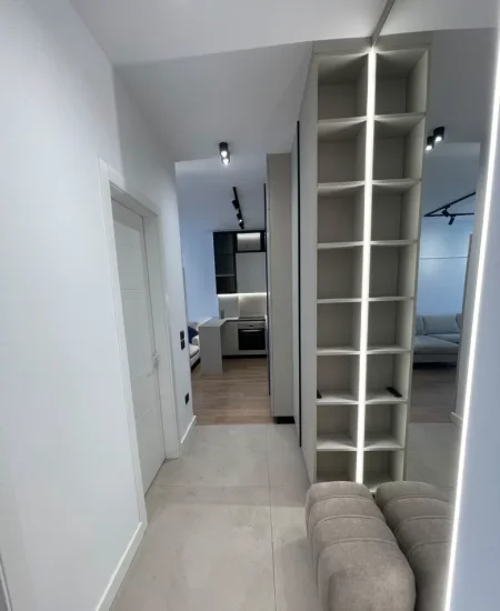 Tirane, jepet me qera 1+1 Kati 8, 70 m² 800 € (Kompleksi Erli)