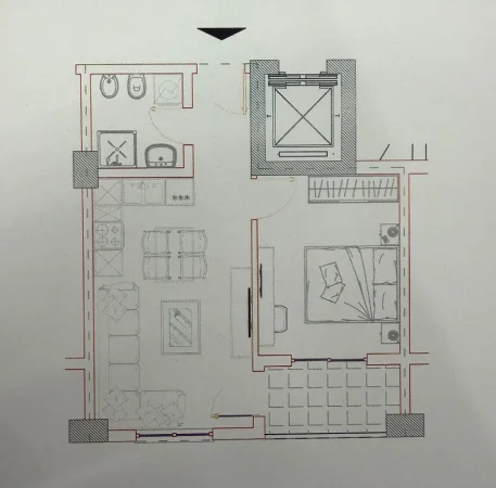 Mali Robit, shitet apartament 1+1 Kati 3, 52 m² 62.640 € (Mali i Robit , Golem , DURRES)