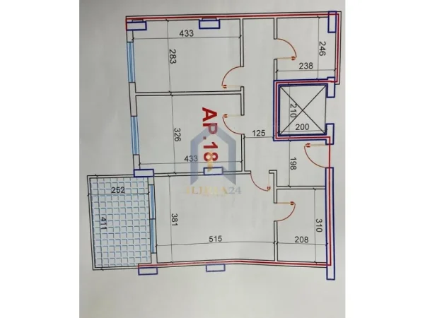 Tirane, shitet apartament 2+1+Ballkon Kati 5, 94 m² 175.000 € (Apartament 2+1 në shitje Don Bosko)