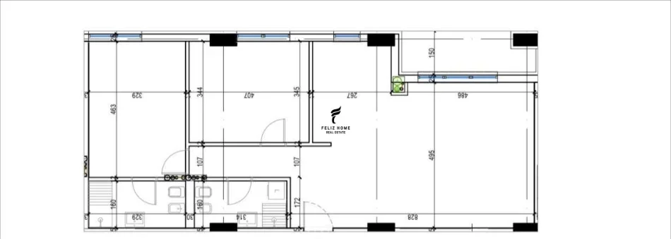 Tirane, jepet me qera zyre Kati 2, 122 m² 1.300 € (JORDAN MISJA)