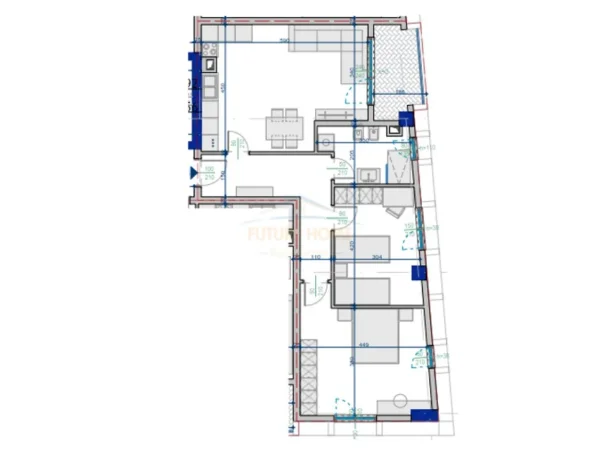 Tirane, shitet apartament 2+1+Ballkon Kati 1, 102 m² 112.838 € (Paskuqan)