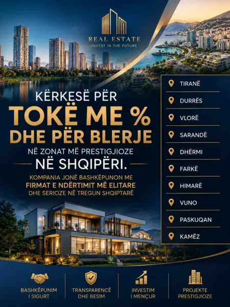 KERKESE PER TOKE ME % NDERTIM