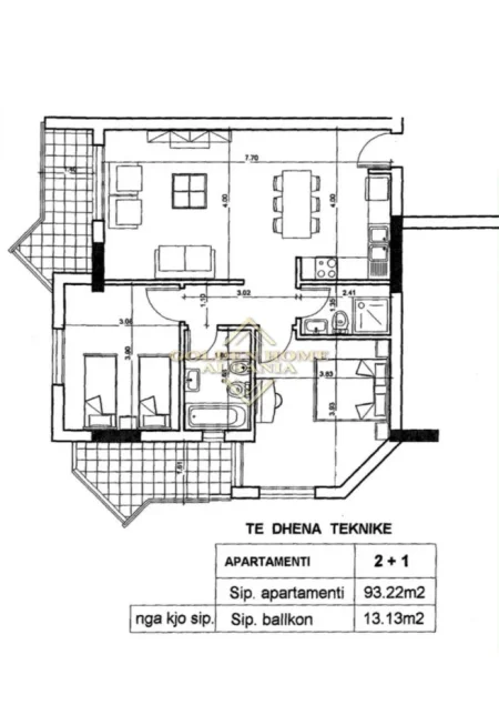 Vlore - Lungomare, shitet apartament , 94 m²