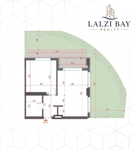 Gjiri Lalezit | Hamallaj, shitet apartament ne plazh 1+1+Ballkon Kati 0, 78 m² (gjiri i Lalzit)