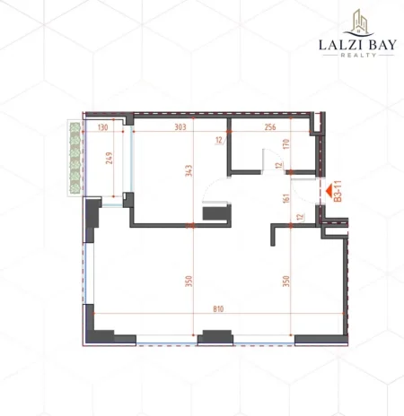 Gjiri Lalezit | Hamallaj, shitet apartament 1+1+Ballkon Kati 3, 75 m² (gjiri i Lalzit)