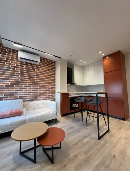 Tirane, jepet me qera apartament 1+1+Ballkon Kati 4, 60 m² 650 € (Karl gega)