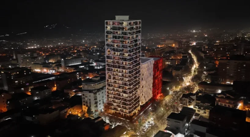Tirane, shitet apartament 1+1+Ballkon , 60 m² 144.912 € (Oberon Tower, Stacioni i Trenit)