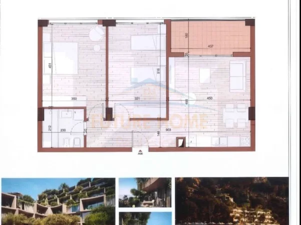 Vlore, shitet apartament 2+1+Aneks+Ballkon Kati 1, 95 m² 334.250 € (Radhime)