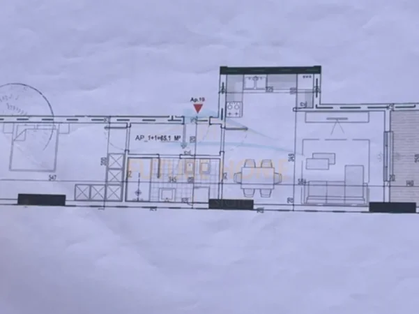 Tirane, shitet apartament 1+1+Ballkon Kati 4, 76 m² 83.787 € (Babrru)