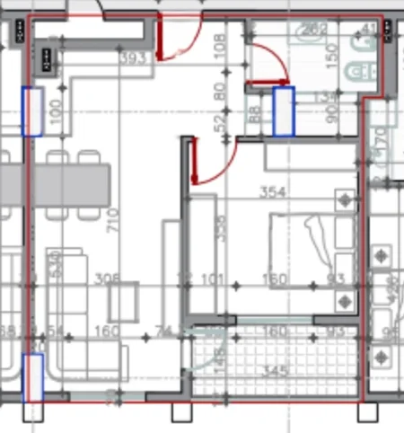 Tirane, shitet apartament 1+1+Ballkon , 66 m² 54.400 € (Bathore, Demollari Konstruksion)