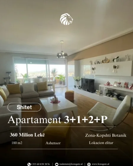 Tirane, shes 3+1+Aneks+Ballkon , 180 m² 360.000 € 