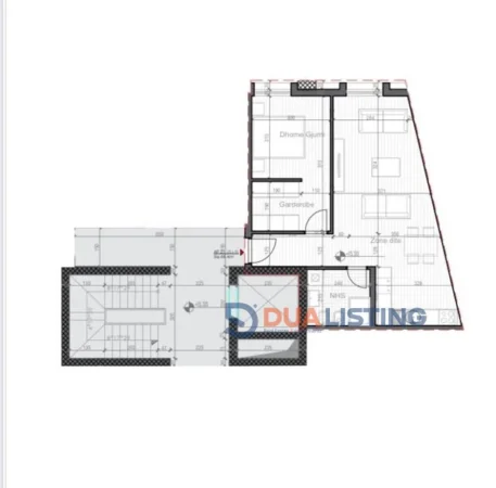 Tirane, shitet apartament 1+1+Ballkon Kati 5, 76 m² 137.000 € (Porta Tirana e Re)