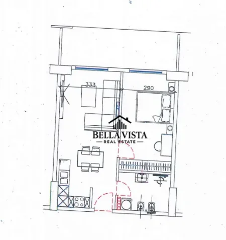 Shengjin, shitet apartament 1+1 Kati 6, 79 m² 100.600 € 
