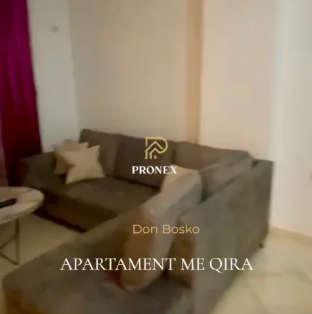 Tirane, jepet me qera apartament 1+1+Ballkon Kati 5, 67 m² 500 € (Don Bosko)