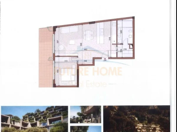 Radhime - Orikum, jepet me qera apartament 1+1+Ballkon , 85 m² 288.900 € (RADHIME)