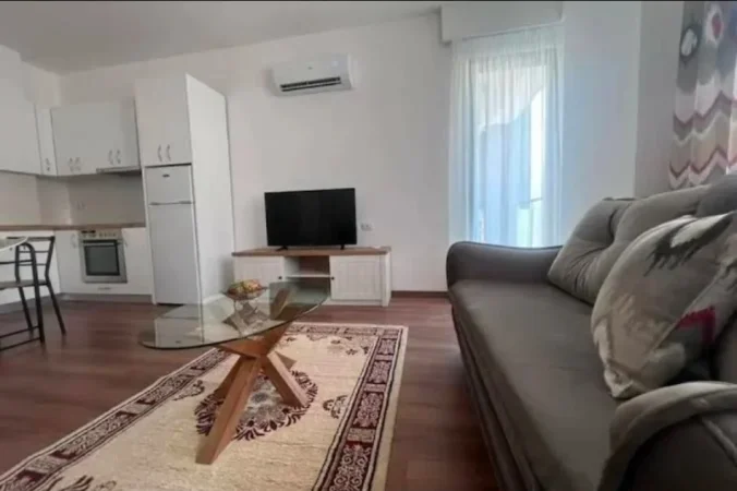 Tirane, jepet me qera apartament 1+1 Kati 6, (KODRA E DIELLIT)