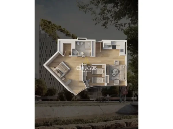 Tirane, shitet apartament 2+1 Kati 14, 120 m² 432.324 € (Ekspozita Building, Bulevardi Gjergj Fishta)