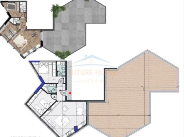 Tirane, shitet apartament 2+1 Kati 11, 109 m² 260.000 € (Colonnade Building, Rruga Dritan Hoxha)