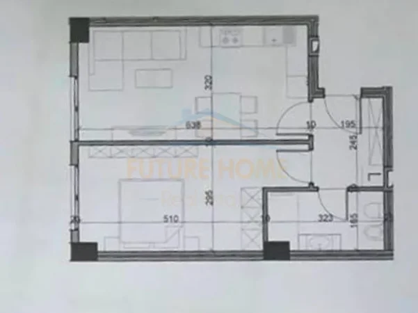 Tirane, shitet apartament 1+1 Kati 3, 65 m² 80.750 € (Kompleksi Aluna 1, Paskuqan)