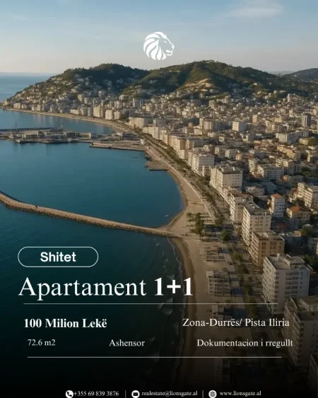 Durres, shes apartament 1+1 , 73 m² 100.000 € 