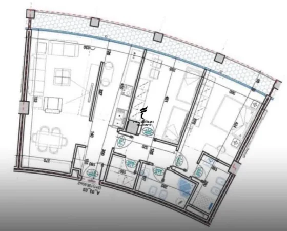 Tirane, jepet me qera zyre Kati 3, 108 m² 1.600 € (LAKE VIEW)