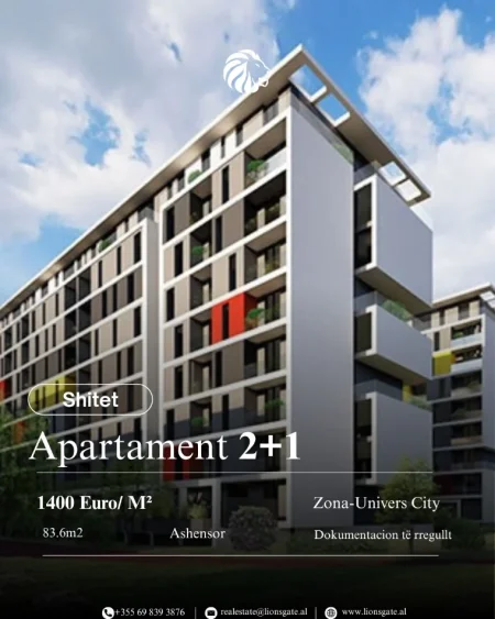 Tirane, shes 2+1 , 83 m² 117.000 €