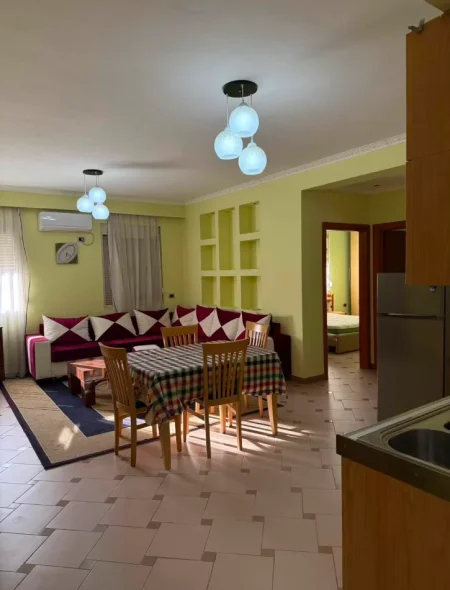 Tirane, jepet me qera apartament 1+1 Kati 2, 600 € (rruga e durresit)