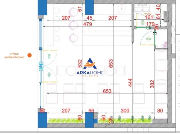 Tirane, shitet ambjent biznesi Kati 0, 50 m² 176.750 € 