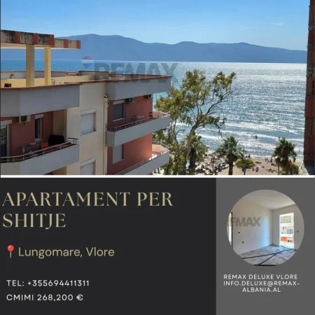 Vlore - Lungomare, shitet apartament 1+1 Kati 6, 89 m² 268.200 € (Lungomare, Vlorë)