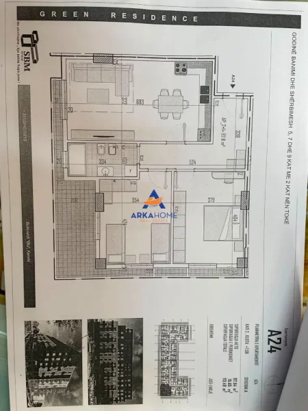 Tirane, shitet apartament 2+1+Ballkon Kati 2, 113 m² 102.141 € 