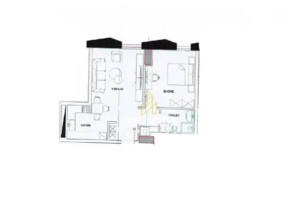 Tirane, shitet apartament 1+1+Ballkon Kati 14, 85 m² 305.892 € (Ekspozita Building, Bulevardi Gjergj Fishta)