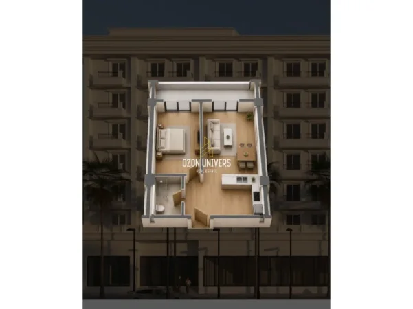 Durres, shitet apartament 1+1+Ballkon Kati 3, 70 m² 80.155 € (Kompleksi Viena,Golem)