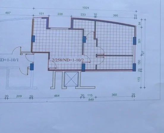 Tirane, shiten 2 apartament2  1+1 (shiten te vecuar) Kati 4, (21 Dhjetori)