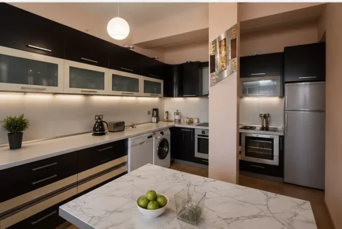 Tirane, jepet me qera apartament 2+1 Kati 7, 110 m² 600 € (RRUGA E DIBRES)