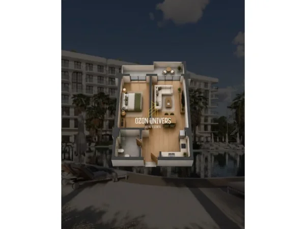 Durres, shitet apartament 1+1+Ballkon Kati 4, 68 m² 96.334 € (Bonita Luxury, Golem)