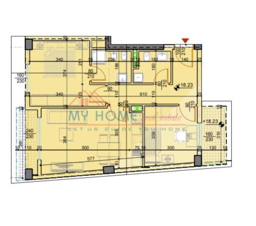 Tirane, shitet apartament 1+1+BLK Kati 4, 70 m² 1.400 Euro (Apartamente ne Shitje Unaza e Re Tirane)