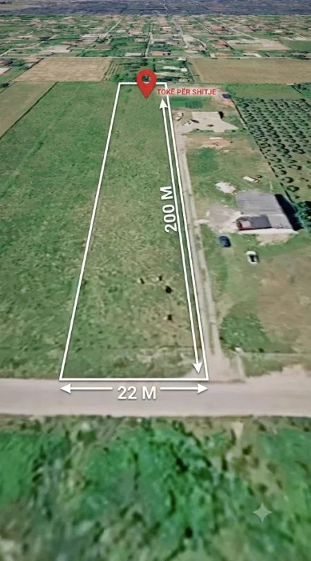 OKAZION Shkoder, shitet toke(nderrohet), 4.400 m² ish-Fusha e Aviacionit.