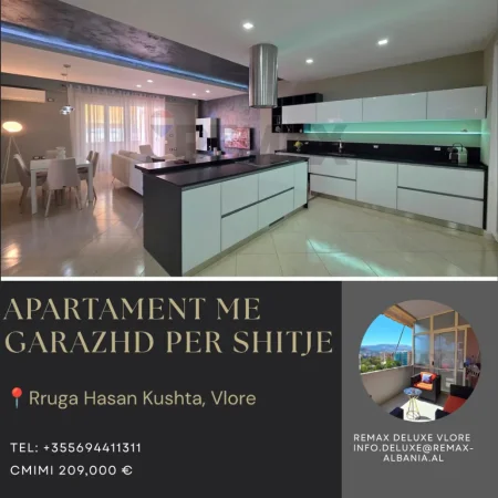 Vlore, shitet apartament 2+1 Kati 7, 129 m² 209.000 € (Rruga Hasan Kushta, Albano Romina, Vlorë)