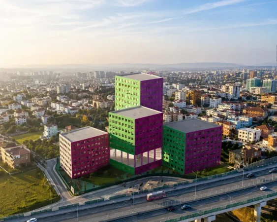 Tirane, shitet apartament 1+1 Kati 17, 55 m² 91.000 € (Shkoze)