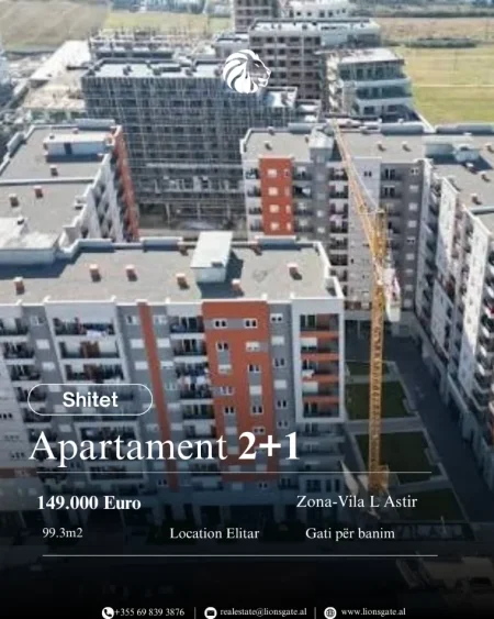 Tirane, shes apartament 2+1 , 99 m² 149.000 € 