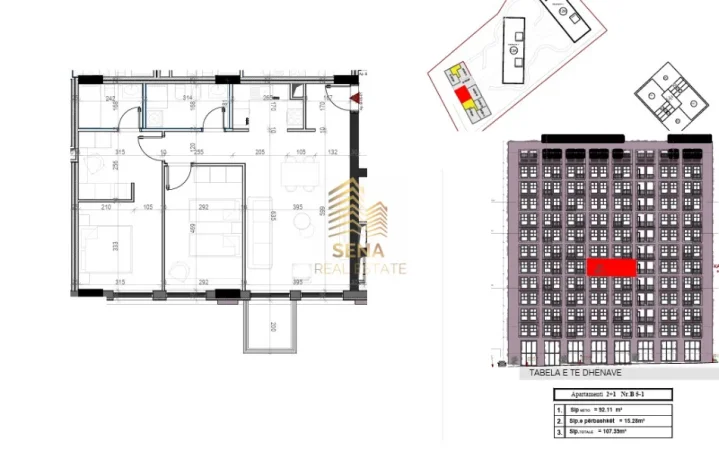 Tirane, shitet apartament 2+1+Ballkon Kati 5, 107 m² 193.000 € (Xhamllik)