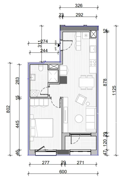Tirane, shitet apartament 1+1 Kati 2, 71 m² 118.000 € (Rruga Gjon Simoni)
