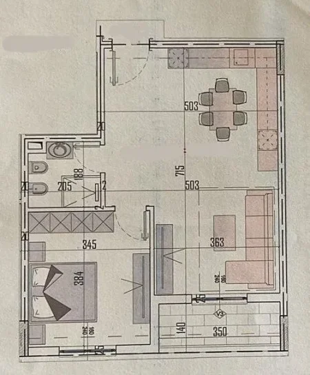 Tirane, shitet apartament 1+1+Ballkon Kati 3, 69 m² 89.700 € (Paskuqan)