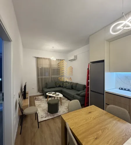 Tirane, jepet me qera apartament 1+1+Ballkon Kati 2, 50 m² 50.000 Lek (Ali Demi - Residenca Kadiu)