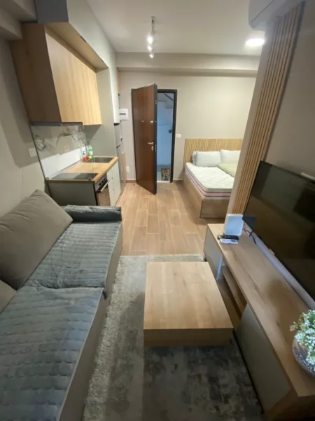 Tirane, jepet me qera garsonier 1+1 Kati 1, 50 m² 450 € (VASIL SHANTO)
