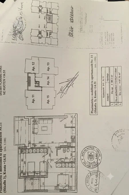 Tirane, shitet apartament 2+1+Ballkon Kati 4, 100 m² 177.400 € (Teodor keko)
