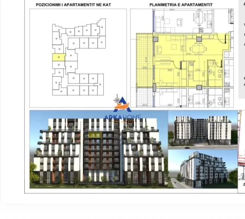 Tirane, shitet apartament 1+1 Kati 6, 78 m² 88.780 € (PASKUQAN)