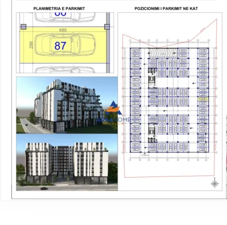 Tirane, shitet garazh | post parkimi Kati -1, 33 m² (PASKUQAN)